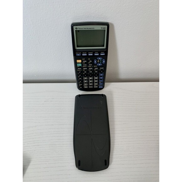 Texas Instruments TI-83 Graphing Calculator with Cover  - Tested & Works - Picture 1 of 5